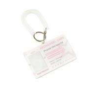 AMISENK Protecteur de carte pratique imprimé ailes d'ange avec attache sécurisée contemporain pour un transport quotidien mignon porte-badge avec aile