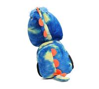 AMISENK Sac à dos en peluche de dinosaure de dessin animé pour enfants, sac d'école avec capuche amovible, sac à livres pour les aventures quotidiennes sur le thème des dinosaures, bleu, One Size