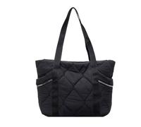 AMISENK Sac à main à imprimé géométrique en tissu résistant à l'usure - Sac de travail intérieur spacieux - Design confortable - Pour femme - Tendance, Noir , One Size