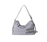 AMISENK Sac sous les bras d'inspiration coréenne avec ceinture - Sac spacieux en nylon pour les trajets et les voyages - Bandoulière confortable - Essentiel de travail contemporain, gris, One Size