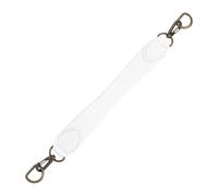 AMISENK Sangle confortable et résistante en cuir synthétique avec poignée ergonomique - Construction pratique - Utilisation quotidienne - Sangle étudiante, blanc, One Size