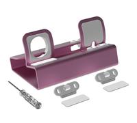 AMISENK Support de bureau pour téléphone portable, montre, écouteurs, câble de charge (câble non inclus) - Support de téléphone en aluminium