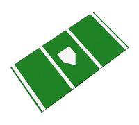 AMISENK Tapis de lancer de baseball permanent en polypropylène 120 x 200 cm transportable avec dos optionnel pour une meilleure prise en main