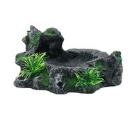 AMISENK Terrariums d'alimentation pour reptiles, mangeoires en résines, gamelles pour amphibiens pour boire et manger en toute sécurité