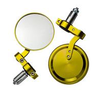 AMISENK Verre de rétroviseur de moto en aluminium avec grands angles et anti-érosion pour une conduite sûre et un montage facile sans outil d'installation de moto