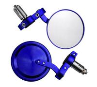 AMISENK Verre de rétroviseur de moto en aluminium avec grands angles et anti-érosion pour une conduite sûre et un montage facile sans outil d'installation de moto