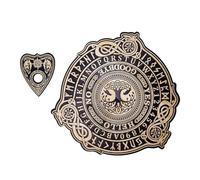 AMISENK Wood Spirit Planche de divination parlante avec plaquette Outil de radiesthésie Outil de discours mystique Fournitures de jeu métaphysique Outil de discours de radiesthésie Jeu mystique