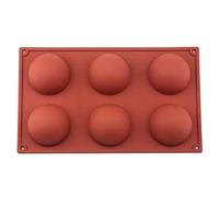 Amison Lot de 6 moules en silicone pour muffins, brownies, cupcakes, gâteaux, pudding, glaçons et gelées