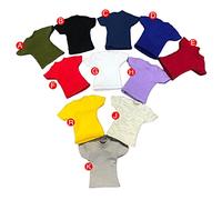 AMITD 1/12 Scale Homme Accessoires Vêtements T-shirt pour 6 pouces Homme Collectible Action Figure R, Multicolore, Moyen, (SJYT-001)