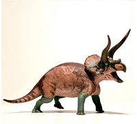 AMITD 1/35 Triceratops Figurine réaliste Ceratopsidae Dinosaure PVC Collector Jouets Modèle animal Décoration Cadeau pour adulte (Cryptic)