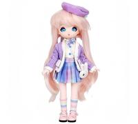 AMITD 1/6 BJD Poupée Kawaii Poupée 28 Move Joints Maquillage Fait à la Main Mignon 30,5 cm Collectible Cartoon Dolls Meilleur Cadeau (B)
