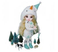 AMITD 1/6 BJD Poupée Kawaii Poupée 28 Move Joints Maquillage Fait Main Mignon 30,5 cm Collectible Cartoon Dress up Dolls The (D)