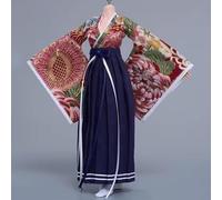 AMITD 1/6 Scale Figure Clothes Japanese Kimono Top+Skirt Outfit Costume for 12 inch Female Action Figure Phicen/TBLeague (longue jupe C)