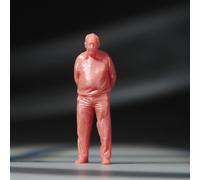 AMITD 1/87 Scale Action Figure Vieux Man Grandfather White Model Miniature Figure