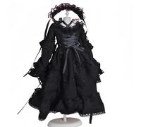 AMITD Bjd Vêtements de poupée pour 1/3 1/4 1/6 jupes mignonnes faites à la main Convient aux poupées BJD SD de 11,8 à 18 24 pouces Cadeaux pour les amateurs de poupée (noir, 1/6)