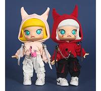 AMITD BJD Vêtements Mode Petit Diable Sweat à capuche pour Ob11, Molly, GSC, 1/12 Bjd Poupée Vêtements Accessoires Jouets (Rose)