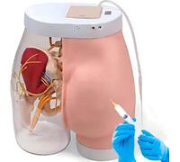 AMITD Clear-Sight Injection Trainer - Manicure de hanche avec alarme pour les pratiques médicales et infirmières