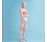 AMITD Échelle 1/6 Body Femme Version Muscler Version 30,5 cm Pale Flexible Pale Peau Miniature Action Figurine Soldat Body Doll Collection sans tête Sculpt