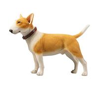 AMITD JXK Statue de chien Smiling Bull Terrier, très guérison avec textures intriques, cadeau pour les amoureux