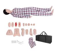 AMITD Manique d'infirmière et de traumatisme de taille de vie de 160 cm, PVC, mâle/femme, modèle Wound pour l'apprentissage médical