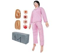 AMITD Mannequin de soins aux personnes âgées avec module d'escarres, organes génitaux masculins et féminins et organes abdominaux pour améliorer les compétences de soin