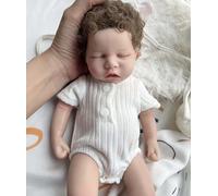 AMITD Reborn - Poupée pour bébé - En silicone - Corps complet - 33 cm - Pas de vinyle - Poupée réaliste - Aspect réel (H)
