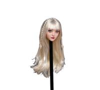 AMITD Tête de femme 1/6 Sculpt mignon fille yeux mobiles cheveux longs tête droite Bang Head pour Phicen, figurine d'action TBLeague Body Collection