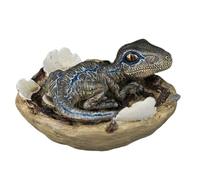 AMITD Velociraptor Figurine bébé dinosaure Raptor Animal Model Collection Cadeau décoratif (gris)