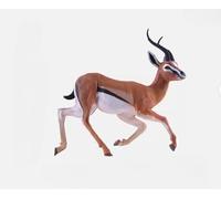 AMITD Zoo Animal Model Thomson's Gazelle Animal Figure Collector Décor Cadeau