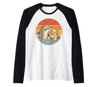 Amitié Animale Entre Les Meilleurs Amis du Dauphin et du bébé Phoque Manche Raglan