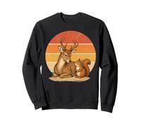 Amitié Cerf et écureuil Best Friends Sweatshirt