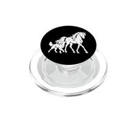 Amitié Cheval et Chien, Amoureux des Animaux PopSockets PopGrip pour MagSafe
