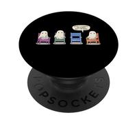 Amitié Clumsy Kawaii Ghost Friend-Group Forgetful Bestie PopSockets PopGrip Adhésif