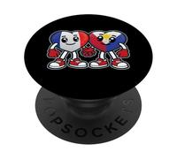Amitié Coeurs France Et Philippines PopSockets PopGrip Interchangeable