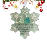 Amitié de - Élégant Pendentif en Acrylique Flocon de Neige, décoration de Noël Symbolique | Souvenir décoratif pour la Maison, Mur, Bureau, Jardin, Chambre, Salle EST