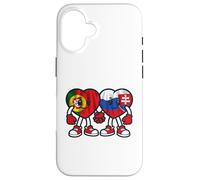 Amitié des Coeurs du Portugal Et De La Géorgie Coque pour iPhone 16