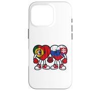 Amitié des Coeurs du Portugal Et De La Géorgie Coque pour iPhone 16 Pro