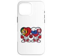 Amitié des Coeurs du Portugal Et De La Géorgie Coque pour iPhone 16 Pro Max