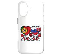 Amitié des Coeurs du Portugal Et De La Géorgie Coque pour iPhone 17