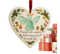 Amitié pour amis | Pendentifs d'amitié en forme de cœur, souvenir pour porte, fenêtre, entrée, porche | pour hiver, fête, vacances, voyage, club de lecture