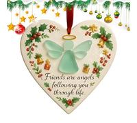 Amitié pour femme - Souvenir de Noël en céramique pour amis | Décoration de maison pour fête de Thanksgiving, anniversaire et jours fériés - Pour hiver, fête, vacances, voyage, club de lectur
