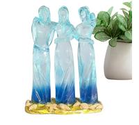 Amitiés Sculpture En Résine Transparente | Sœurs Embrassant Un Ange Sculpture En Résine Transparente | Œuvre D’art D’amitié Symbolique | Cadeaux Adaptés Aux Meilleures Amies, Aux Décorations De Maison