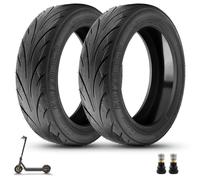 Amitor 60/70-6.5 Pneu Sans Chambre a Air Auto-Reparateur pour Ninebot Max G30 Trotinette Electrique, Pneu Tubeless 60/70-6.5 10 Pouces avec Valve, Anti-Crevaison & Anti-Usure & Anti-Dérapant, 2PCS