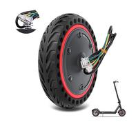 Amitor Moteur Trottinette Electrique 350W 36V avec Pneu Plein 8.5 Pouces Trottinette, 8 1/2 x2 Pneu de Secours Anti Crevaison avec Moteur Pour Xiaomi Pro 2 M365 Pro Scooter Electrique