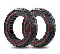 Amitor Plein 10x2.5, Pneu Increvable 10 Pouces, Off-Road Trotinette Electrique 60/70-6.5 Antidérapant et Antiusure, Roue Pleine 250x64 pour Ninebot Série, 2PCS