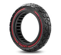 Amitor Pneu Plein 10x2.50-6.5 Offroad, 60/70-6.5 Pneu Increvable 10 Pouces Roue Pleine Trottinette pour Ninebot MAX G30 G30P G30LP G30D G30D 2, Zéro-Entretien & Haute Durabilité, (Fente 45mm), 1PCS
