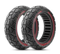 Amitor Pneu Plein 10x2.70-2.75 Pouces Offroad, Pneu Increvable 10x2.75-6.5, Roue Pleine Trottinette 70/65-6.5（255x70）, Roue Pleine 10x2.70-6.5, Zéro-Entretien & Haute Durabilité, (Fente 53.5mm), 2PCS