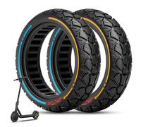 Amitor Pneu Plein 60/70-7.0 Offroad pour Xiaomi 4 Pro Roue (1. Gen) Trotinette Electrique, pour Pneu Increvable 10 Pouces Xiaomi 4pro 1st Gen, Zéro-Entretien & Haute Durabilité, (Fente 48.5mm), 2PCS