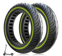 Amitor Pneu Plein 8 1/2 x2 Trottinette pour Xiaomi Pro 2 1S M365 Mi 3, Pneus Increvable 8,5 Pouces, Roue Pleine Trottinette 8.5x2 Pouces (50/75-6.1), Zéro-Entretien & Haute Durabilité, Vert, 2PCS