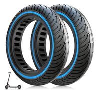 Amitor Pneu Plein 8 1/2 x2 Trottinette pour Xiaomi Pro 2 1S M365 Mi 3, Pneus Increvable 8,5 Pouces, Roue Pleine Trottinette 8.5x2 Pouces (50/75-6.1), Zéro-Entretien & Haute Durabilité, Bleu, 2PCS